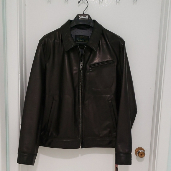 Schott NYC Perfecto Men's Leather Delivery Jacket, New With Original Tags. - Picture 5 of 11